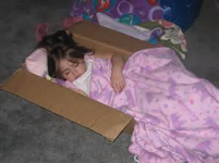 girl in box